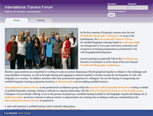 Tablet Screenshot of internationaltrainersforum.com